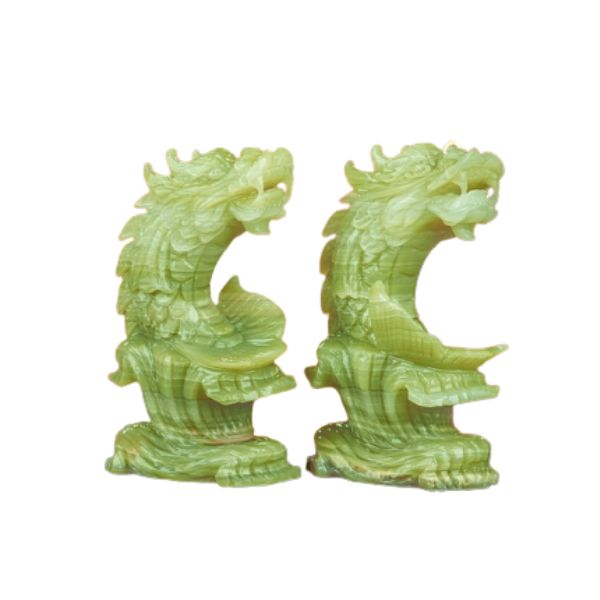 Cặp tượng cá chép hóa rồng LVPT20cm
