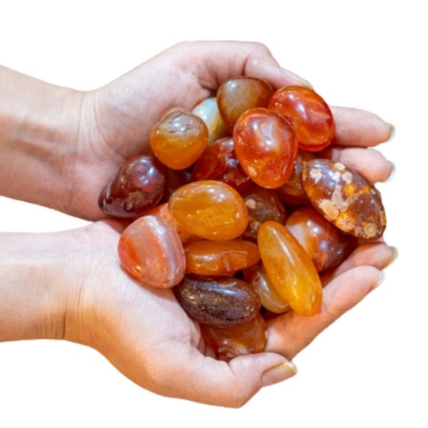 Đá thạch anh vụn dạng sỏi màu đỏ DTAV0,5KG