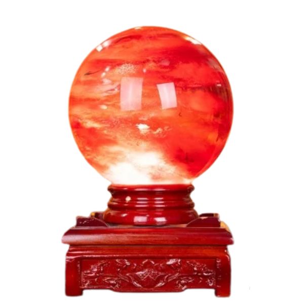 Quả cầu phong thủy màu đỏ QCPT10,6KG
