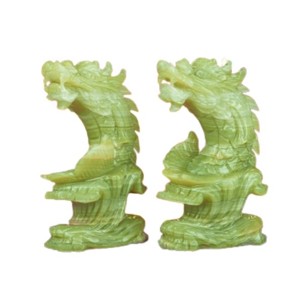 Tượng cá chép hóa rồng phong thủy LVPT20cm