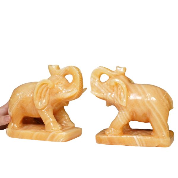 Tượng voi đá phong thủy LVPT15cm
