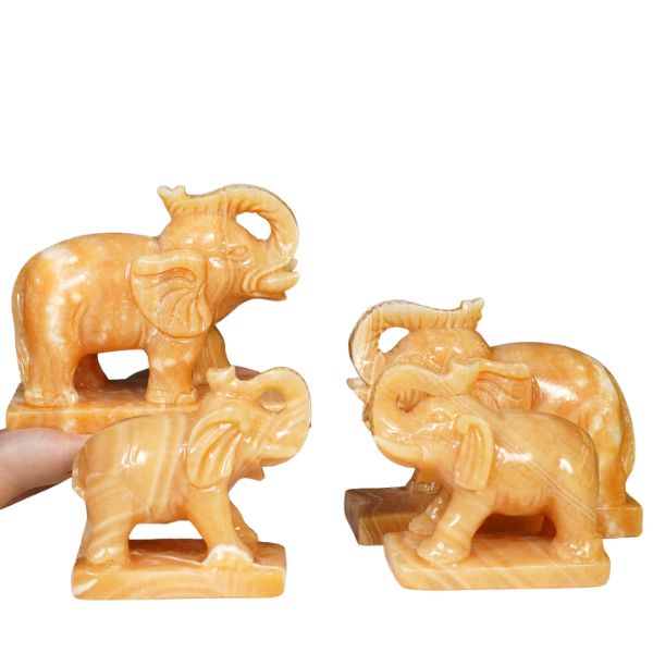 Tượng voi đá phong thủy LVPT20cm