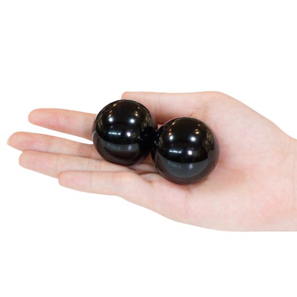 Bi đá lăn tay thạch anh đen QCPT4cm